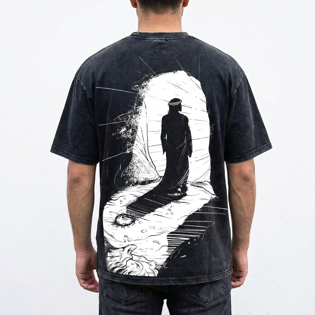 Resurrection Christian Washed Tee