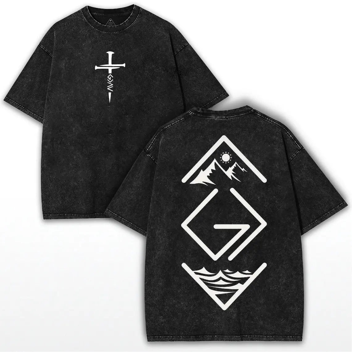 Minimalist Cross Graphic Tee